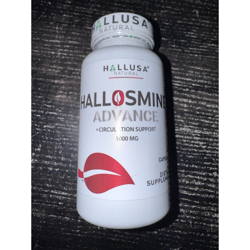 Hallosmine Advance Diosmin 1000mg Circulation & Vein Support Supplement, 60 Caps
